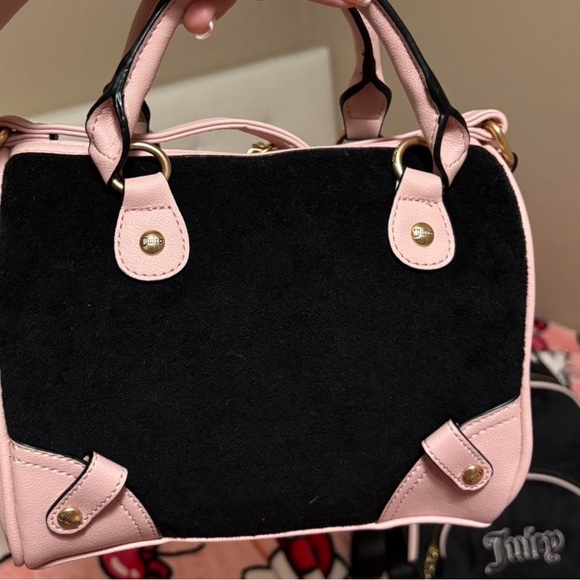 Juicy Couture✨??? Black and Pink Backpack with Matching Handbag and Wallet Set